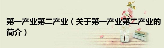第一產(chǎn)業(yè)第二產(chǎn)業(yè)（關(guān)于第一產(chǎn)業(yè)第二產(chǎn)業(yè)的簡(jiǎn)介）