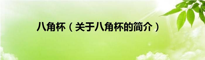 八角杯（關(guān)于八角杯的簡(jiǎn)介）