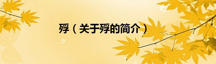 殍（關(guān)于殍的簡(jiǎn)介）