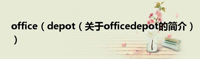 office（depot（關(guān)于officedepot的簡(jiǎn)介））