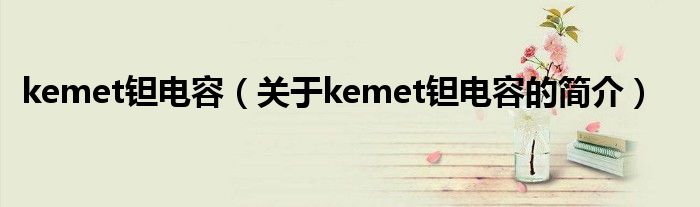 kemet鉭電容（關(guān)于kemet鉭電容的簡(jiǎn)介）