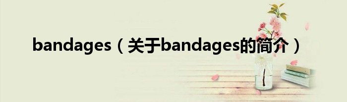 bandages（關(guān)于bandages的簡(jiǎn)介）