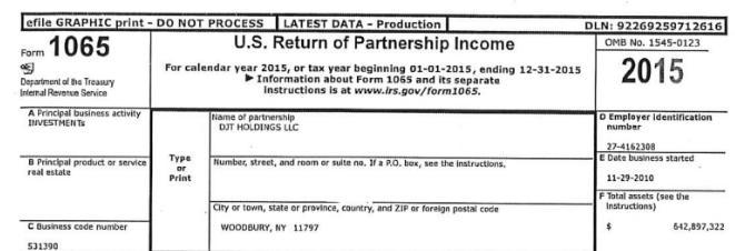 美國國會公布特朗普納稅申報表：多年納稅不足千元 2020為“零”