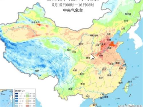 我國迎來首輪高溫天氣，北方超過35℃，江南等地降雨再度加強