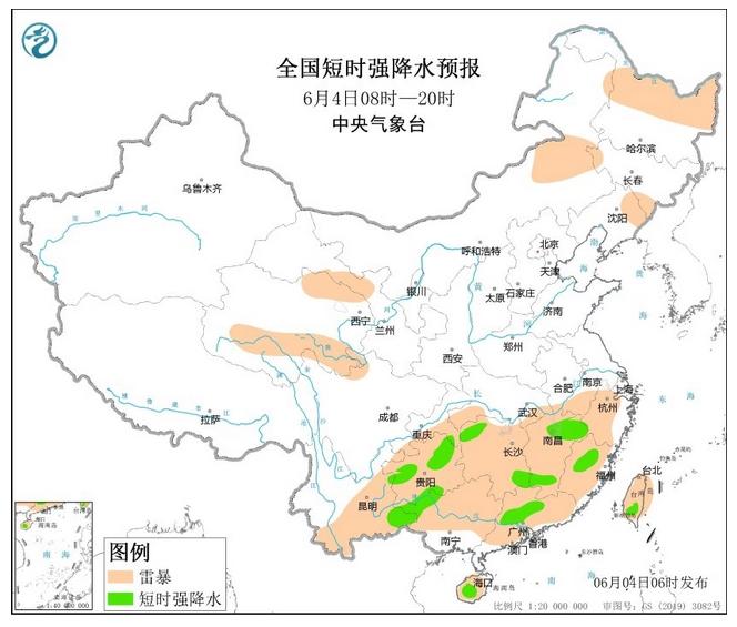 貴州云南江西廣東等地強對流天氣持續(xù)，災(zāi)害防御建議發(fā)布